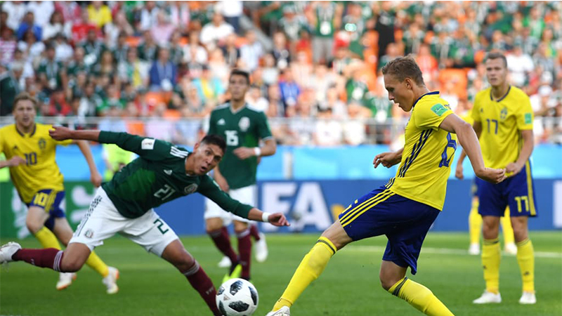 México perdeu de 3 a 0 para a Suécia, mas se mostrou adversário difícil (Foto: Fifa/Divulgação)