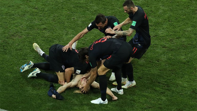 Croatas celebraram vitória gol, sofreram empate e venceram nos pênaltis (Foto: Fifa/Divulgação)