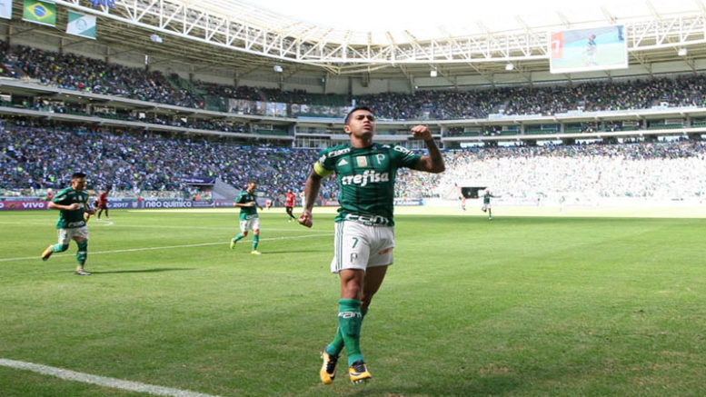Dudu marcou o gol da vitória e da classificação do Palmeiras na Copa do Brasil (Foto: César Greco/Ag. Palmeiras)