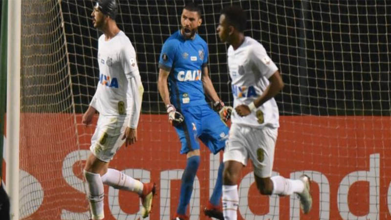Jogadores do Santos seguraram o 0 a 0, mas foram eliminados da Libertadores (Foto: Ivan Storti/Santos FC)