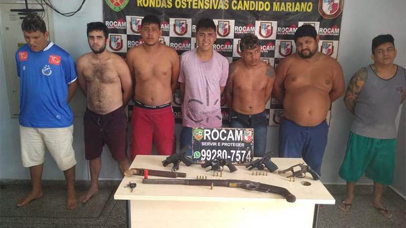 Suspeitos de chacina foram presos após denúncia anônima à Polícia Civil (Foto: PC-AM/Divulgação)