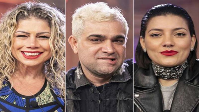 Gabi Prado, Evandro Santo e Catia Paganote no reality 'A Fazenda' (Foto: Reprodução)