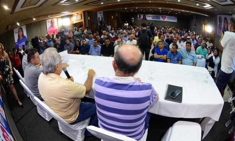Amazonino Mendes e prefeitos do interior do Estado