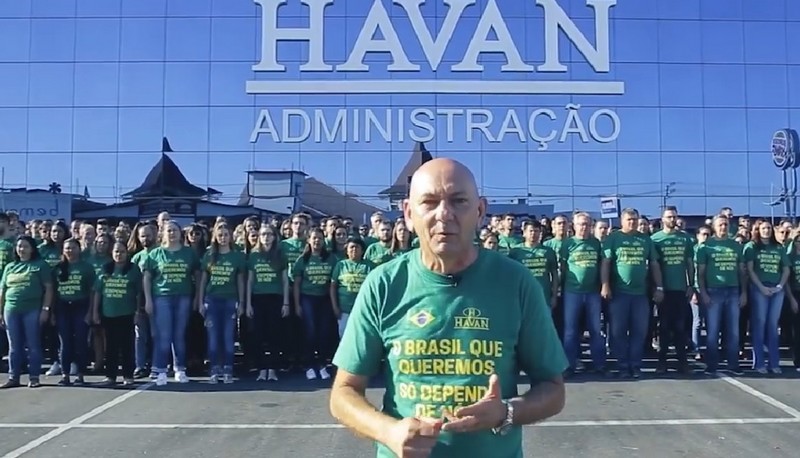 Luciano Hang divulgou vídeo em que diz "você está preparado para ganhar a conta da Havan?" (Foto: Divulgação)