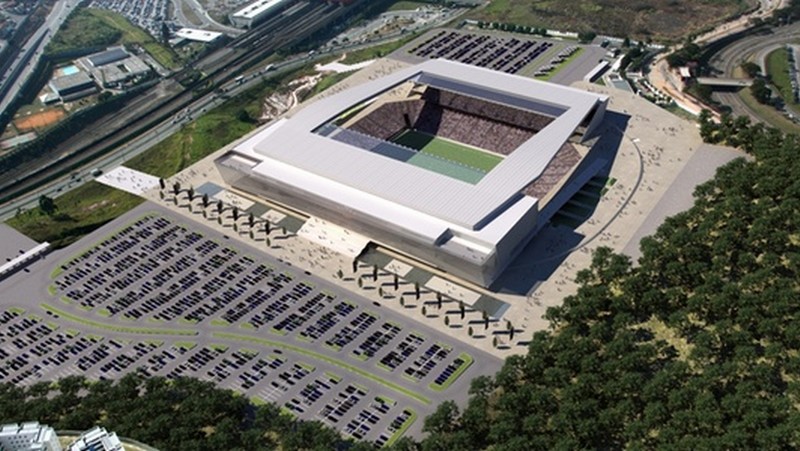 Arena Corinthians e seu entorno ganharão as cores de Corinthians e Cruzeiro (Foto: Corinthians/Divulgação)