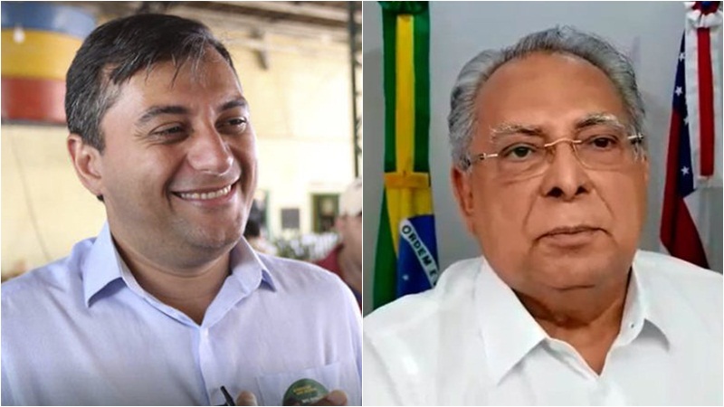 Diferença entre Wilson Lima e Amazonino Mendes aumentou em sondagem de votos da Pesquisa365 (Fotos: ATUAL)