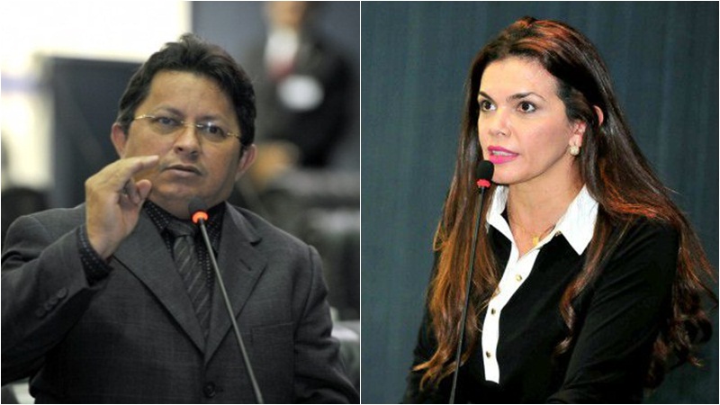 Deputado Sinésio Campos aceitou cobrança da colega Alessandra Campêlo e passou a elogiar atuação política (Fotos: ATUAL)