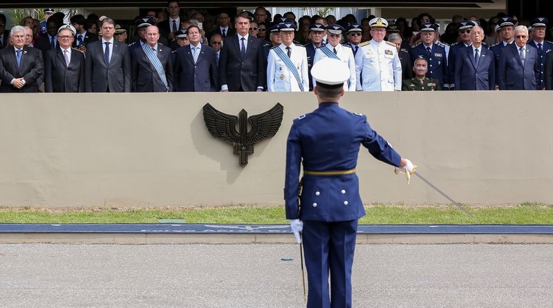 Cerimônia de posse do novo comandante da Aeronáutica, tenente-brigadeiro Antonio Carlos Moretti Bermudez (Foto: Marcos Corrêa-PR)