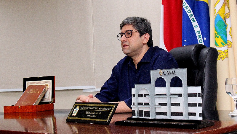 vereador Joelson Silva, presidente da CMM