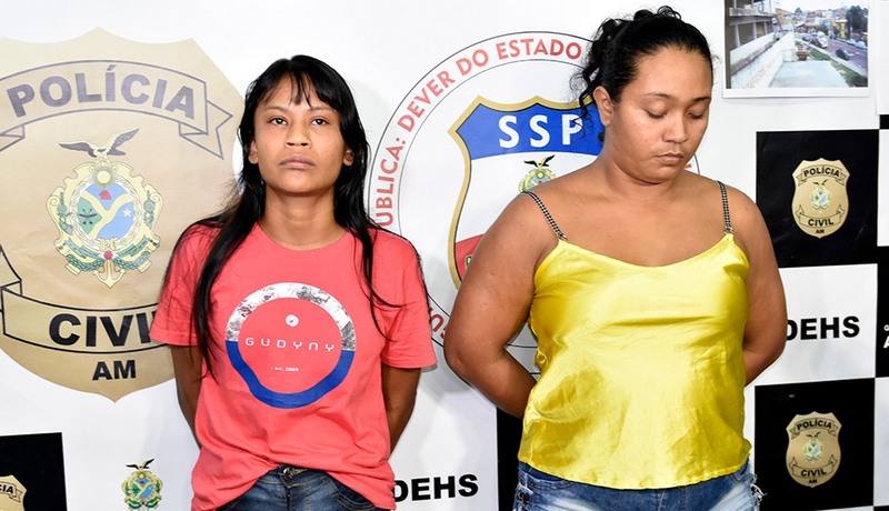 Silvilla Gonçalves e Lucimara de Souza Feitosa foram presas pelo assassinato de adolescente (Foto: Erlon Rodrigues/PCAM)