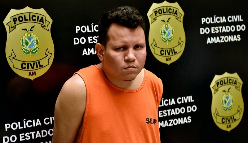 Diogo de Castro Moraes já estava preso por porte ilegal de arma de fogo (Foto: Alailson Santos/PC-AM)