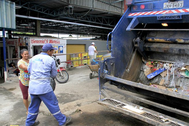 Coleta regular de lixo atinge 90,2% da população brasileira (Foto: Prefeitura de Manaus/Divulgação)