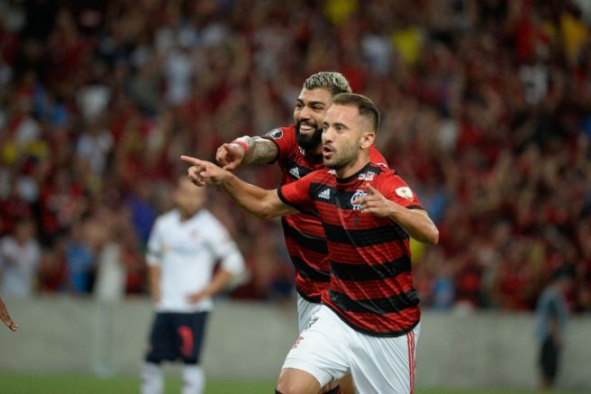 Everton Ribeiro e Gabriel marcaram na vitória do Flamengo (Foto: Alexandre Vidal/Flamengo)