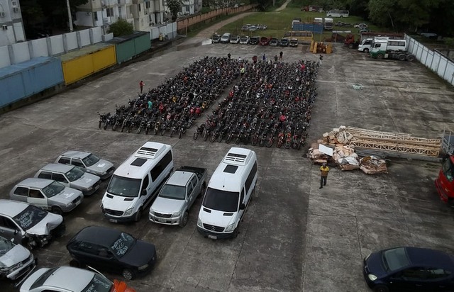 Maioria dos veículos em leilão é de motos (Foto: Detran-AM/Divulgação)