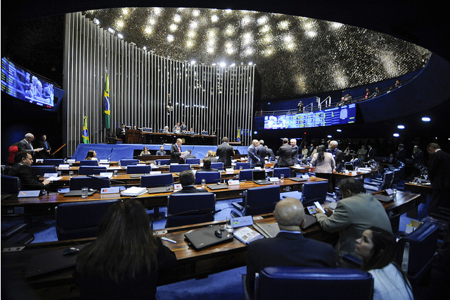 Plenário do Senado aprovou projeto sobre emendas (Foto: Jonas Pereira/Agencia Senado)