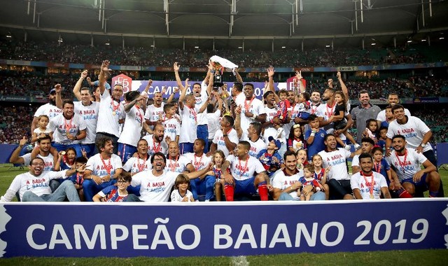 Bahia é campeão estadual de 2019 (Foto: Felipe Oliveira/EC Bahia)