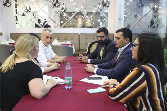 Governador Wilson Lima com representantes da Fundação Moore - (Foto: Diego Peres?Secom)