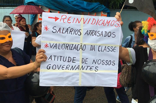 terceirizados protesto