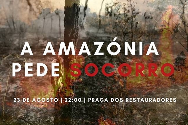 Protesto em defesa da Amazônia