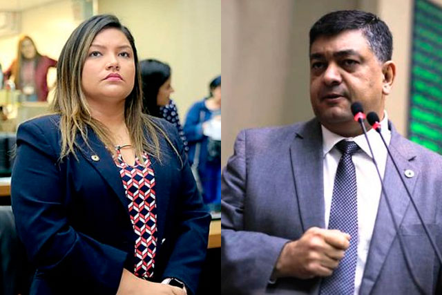 Deputada Joana Darc e deputado Dermilson Chagas