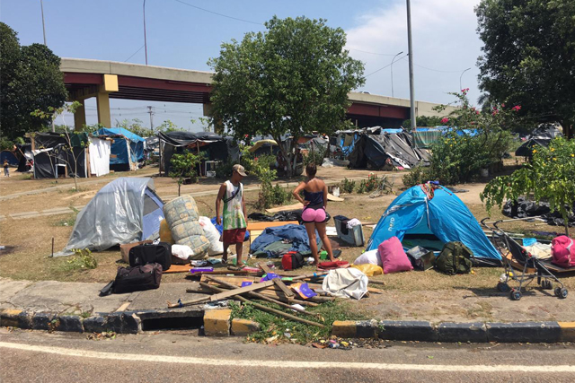 acampamento venezuelanos
