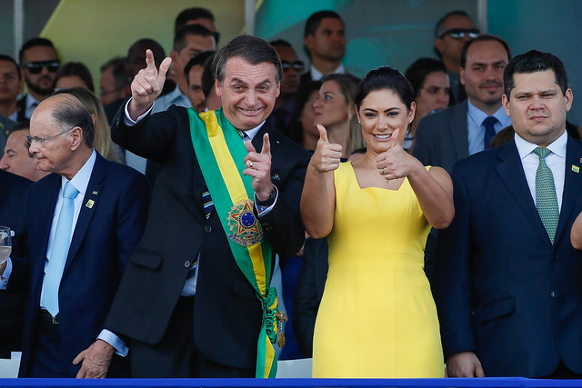 Bolsonaro recebe Edir Macedo e Silvio Santos no Alvorada