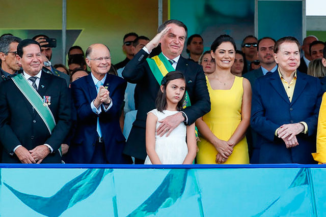 Bolsonaro no desfile de 7 de setembro de 2019