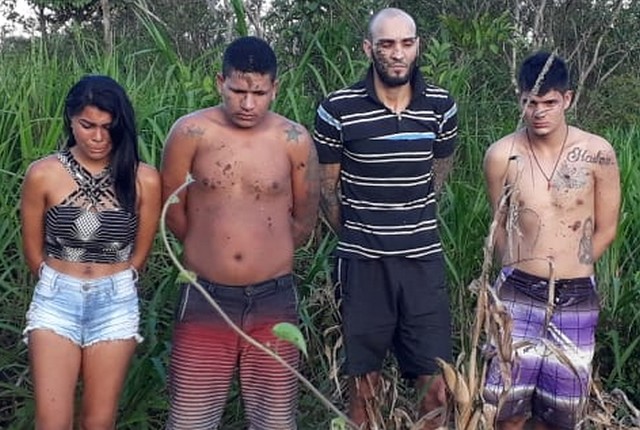 Mulher foi presa ao levar mantimentos e rede para os fugitivos (Foto: PC-AM/Divulgação)
