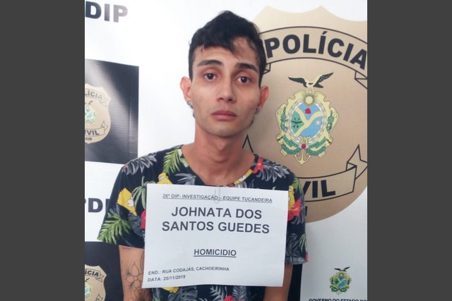Johnata é acusado de homicídio de um homem por dívida de R$50 (Foto: PCAM/Divulgação)