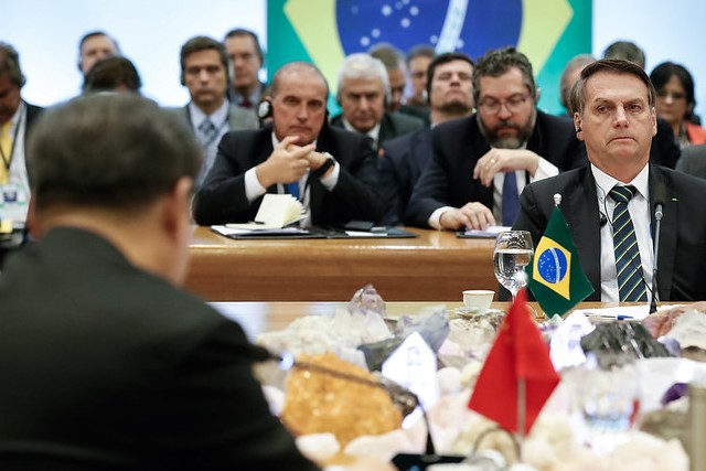 Jair Bolsonaro se retratou com Xi Jinping por ter falado mal do país asiático em 2018, mas afirmou que hoje isso não reflete a verdade (Foto: Palácio do Planalto/Divulgação)
