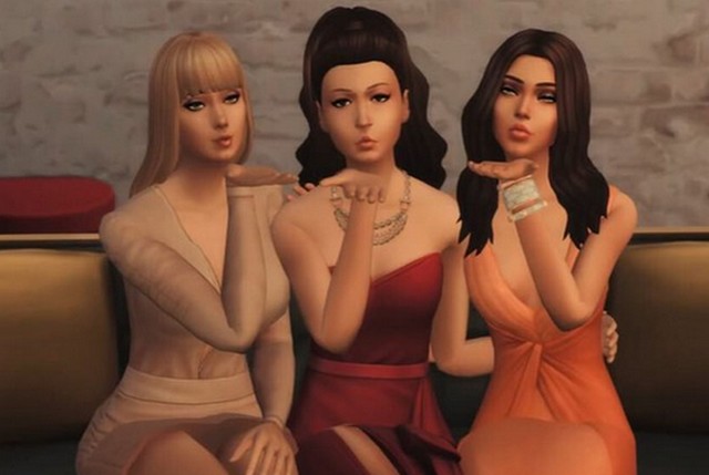 Girls in the house é ambientada no jogo de simulação 'The Sims 4 (Foto: Youtube/Reprodução)