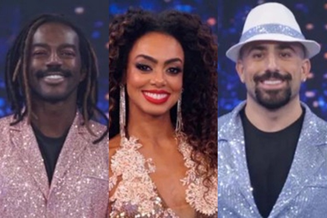 Jonathan, Dandara e Kaysar são os finalistas da Dança dos Famosos (Foto: TV Globo/Reprodução)