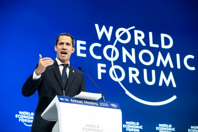 Juan Guaido disse que Venezuela precisa de ajuda (Foto: World Economic Forum/Ciaran McCrickard/Fotos Públicas)