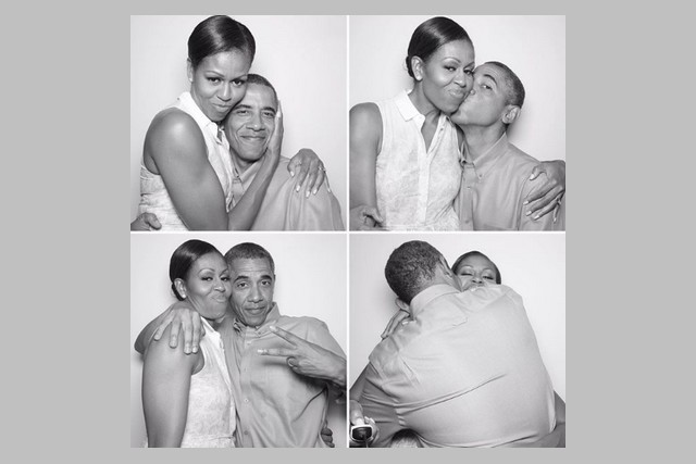 Na legenda da foto, Barack Obama disse que Michelle Obama é sua estrela (Foto: Instagram/Reprodução)