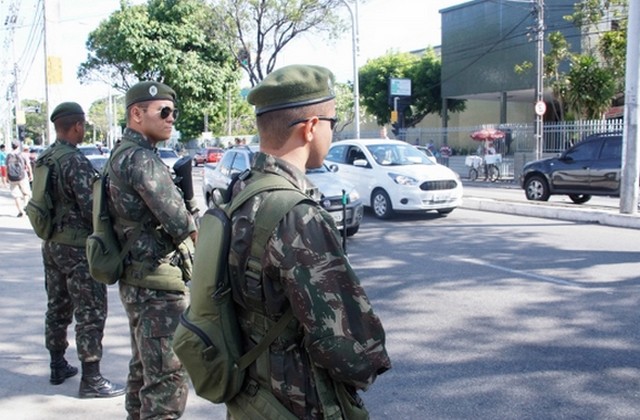 Exército está nas ruas do Ceará, que registrou 29 homicídios entre 6h de quarta-feira e 6h de quinta (Foto: Exército/Divulgação)