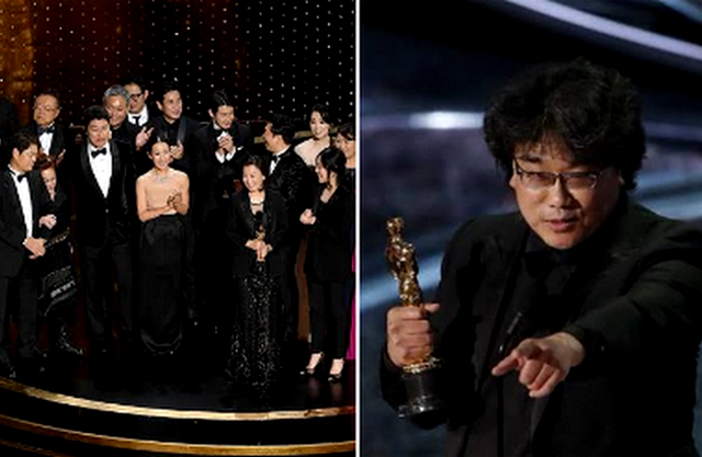 Parasita ganhou o Oscar de melhor filme e Bong Joon-ho como melhor diretor (Foto: Twitter/Reprodução)