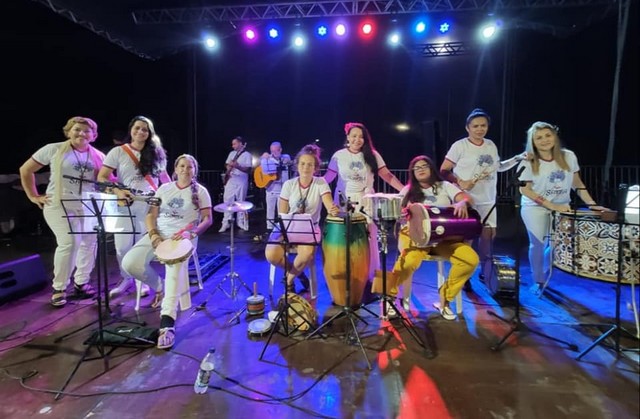 Música 'Ei, Mulher!' foi incluída no repertório da banda Samba com as Moças e concorreu ao Festival da Canção de Itacoatiara em 2019 (Foto: Facebook/Reprodução)