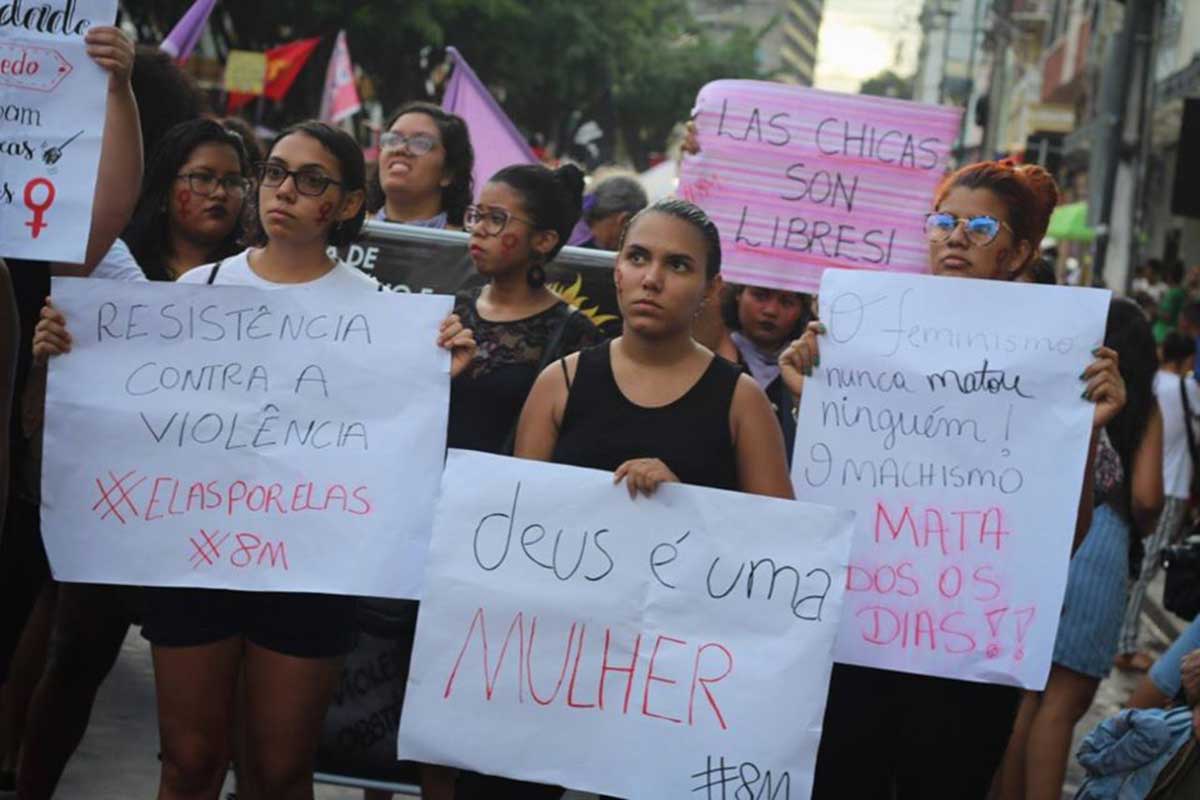 Em Manaus, mulheres organizam ato contra o feminicídio (Foto: 8M Manaus/Divulgação)