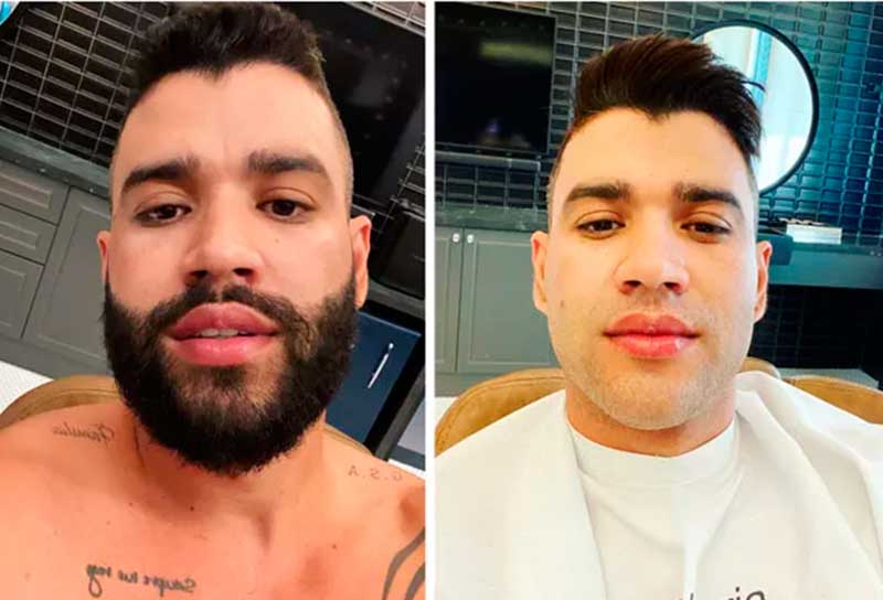 Até às 20h20 dessa terça, 10, 72% das pessoas que votaram disseram que Gusttavo Lima fica melhor com barba (Foto: Instagram/Reprodução)