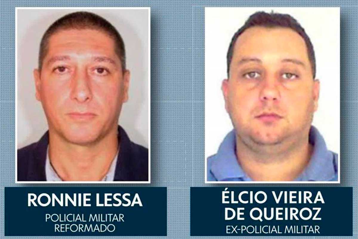 Ronnie Lessa e Élcio Queiroz tiveram também tiveram os seus sigilos quebrados (Foto: TV Globo/Reprodução)