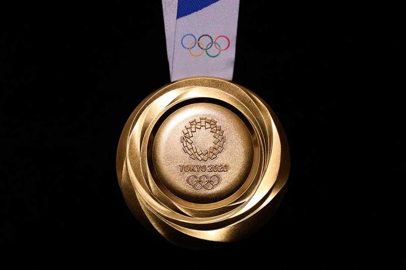 Medalha que será entregue aos atletas vencedores na Olimpíada de Tóquio (Foto: Tokyo2020/Fotos Públicas)