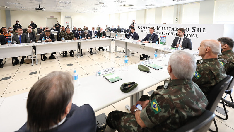 Bolsonaro e Mourão no Comando Militar do Sul