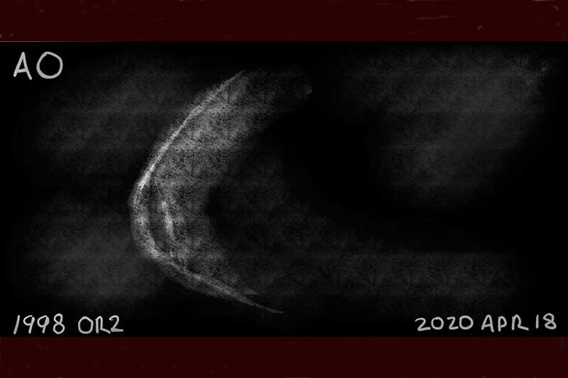 Com aproximadamente 1,9 km de largura, o asteroide é chamado de 52768 (OR2) (Foto: Arecibo Observatory)