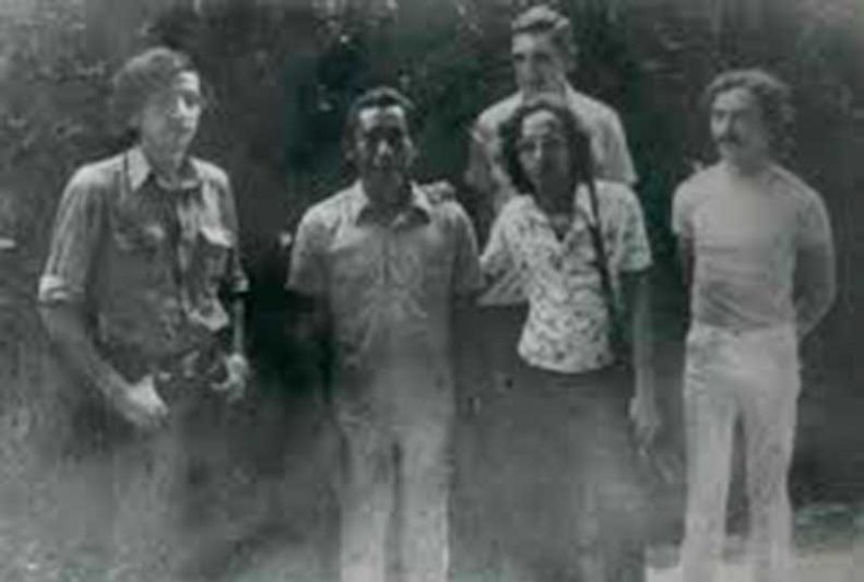 Márcio Souza, Feliciano Lana, Aldisio Filgueiras, Casimiro Béksta e Adelson Santos, 1975.