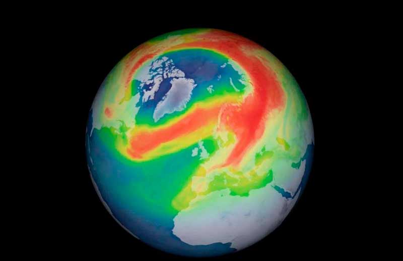 Buraco na camada de ozônio do Ártico de tamanho recorde desaparece