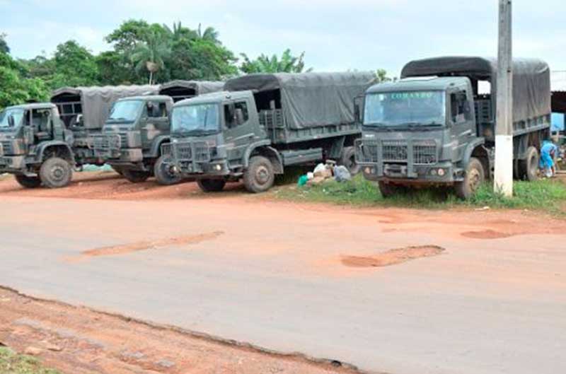 Exército mantém uma base de fiscalização no local (Foto: Exército/Divulgação)