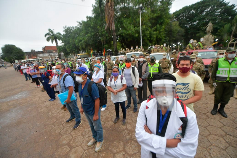 Bolivianos enfrentam o coronavirus