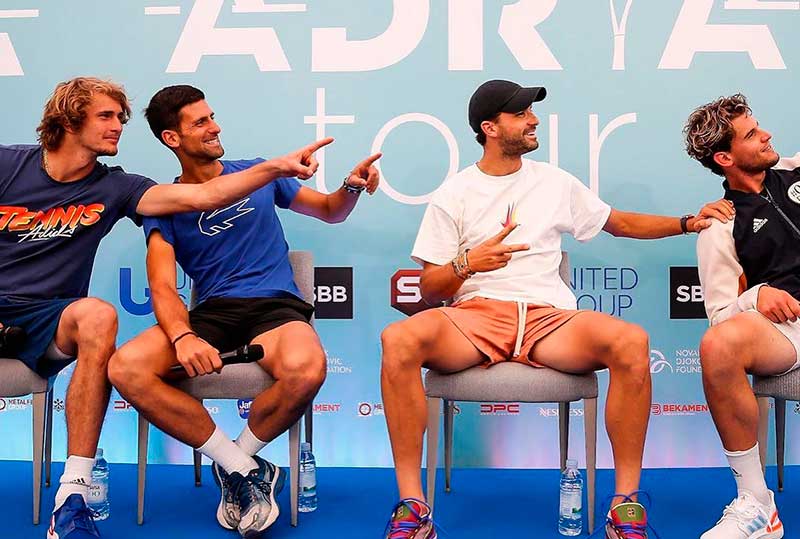 Novak Djokovic e outros dois participantes de torneio de tênis foram contaminados por coronavírus (Foto: Facebook/Reprodução)