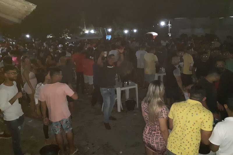 Festa tinha mais de mil pessoas, diz a polícia (Foto: SSP-AM/Divulgação)