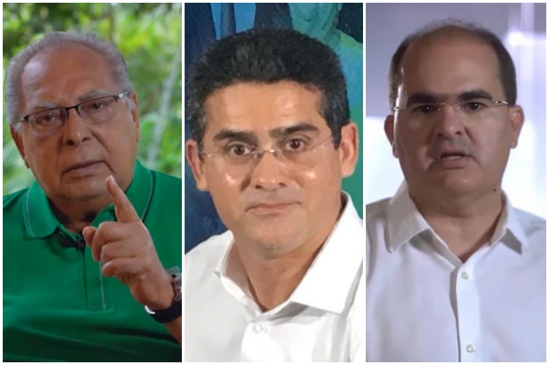 Amazonino, David Almeida e Ricardo Nicolau são os mais citados pelos eleitores (Fotos: Facebook/Reprodução)